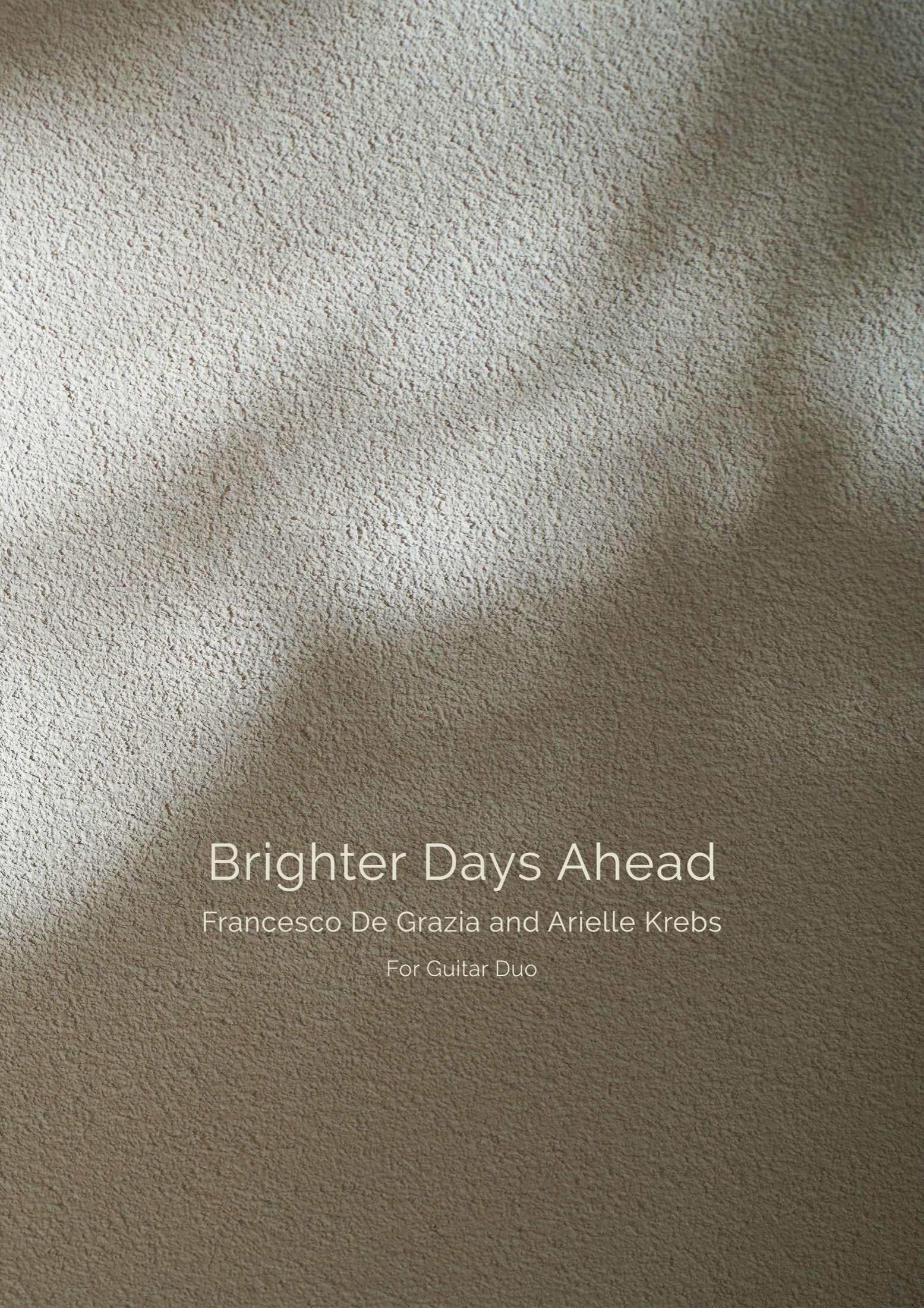 Brighter Days Ahead - Score for Guitar Duo (Digital Sheet Music Download)