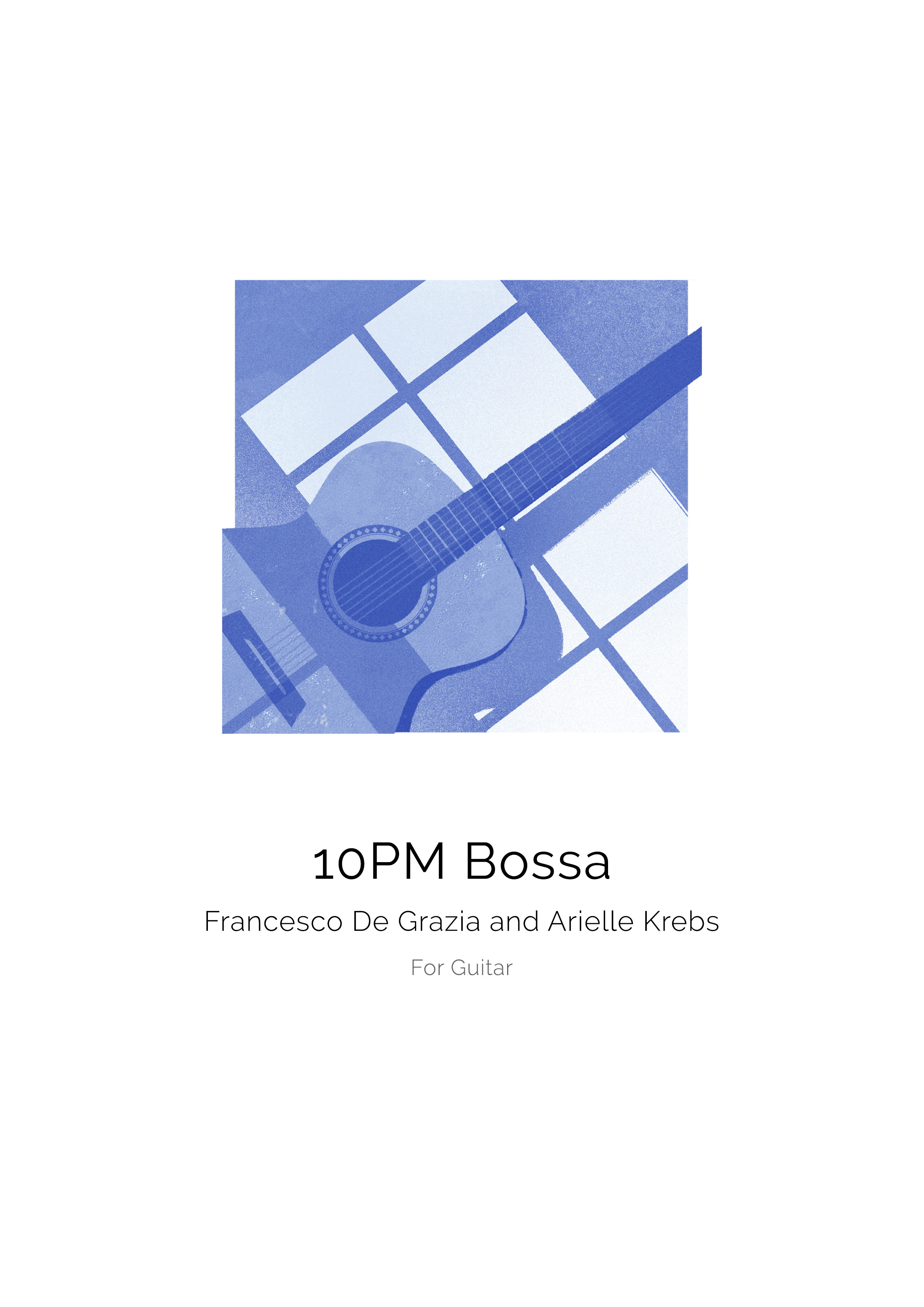 10 PM Bossa - Solo Guitar Score (Digital Sheet Music Download)
