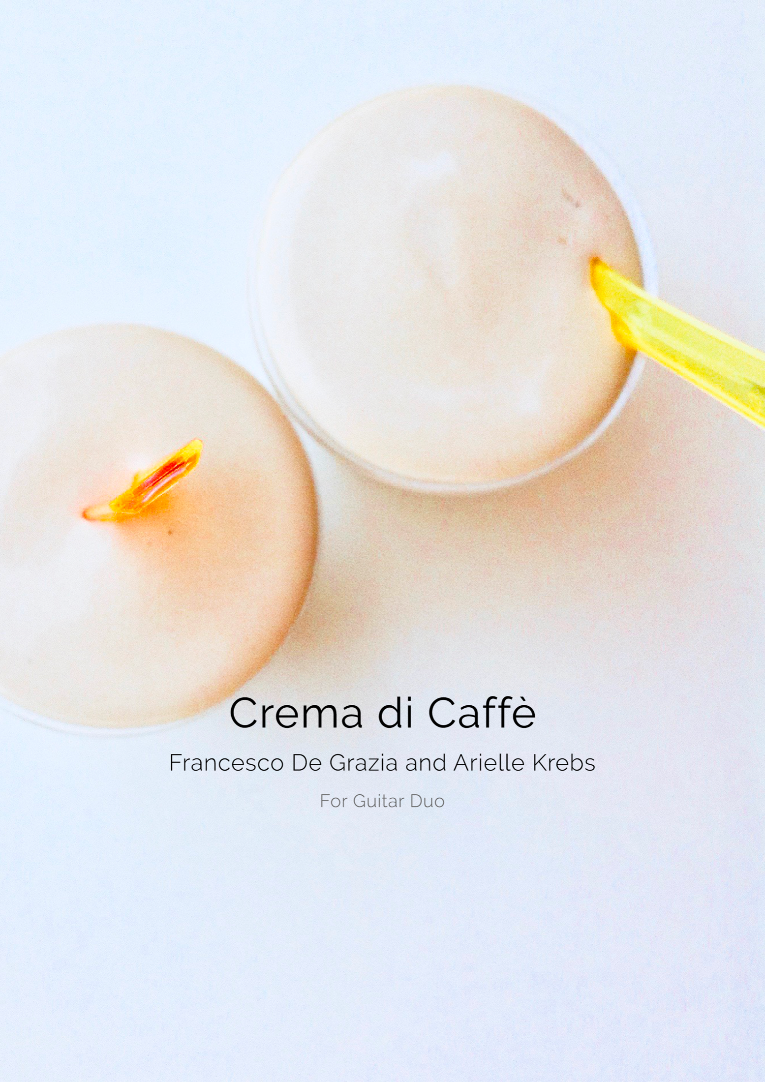 Crema di Caffè - Score for Guitar Duo (Digital Sheet Music Download)