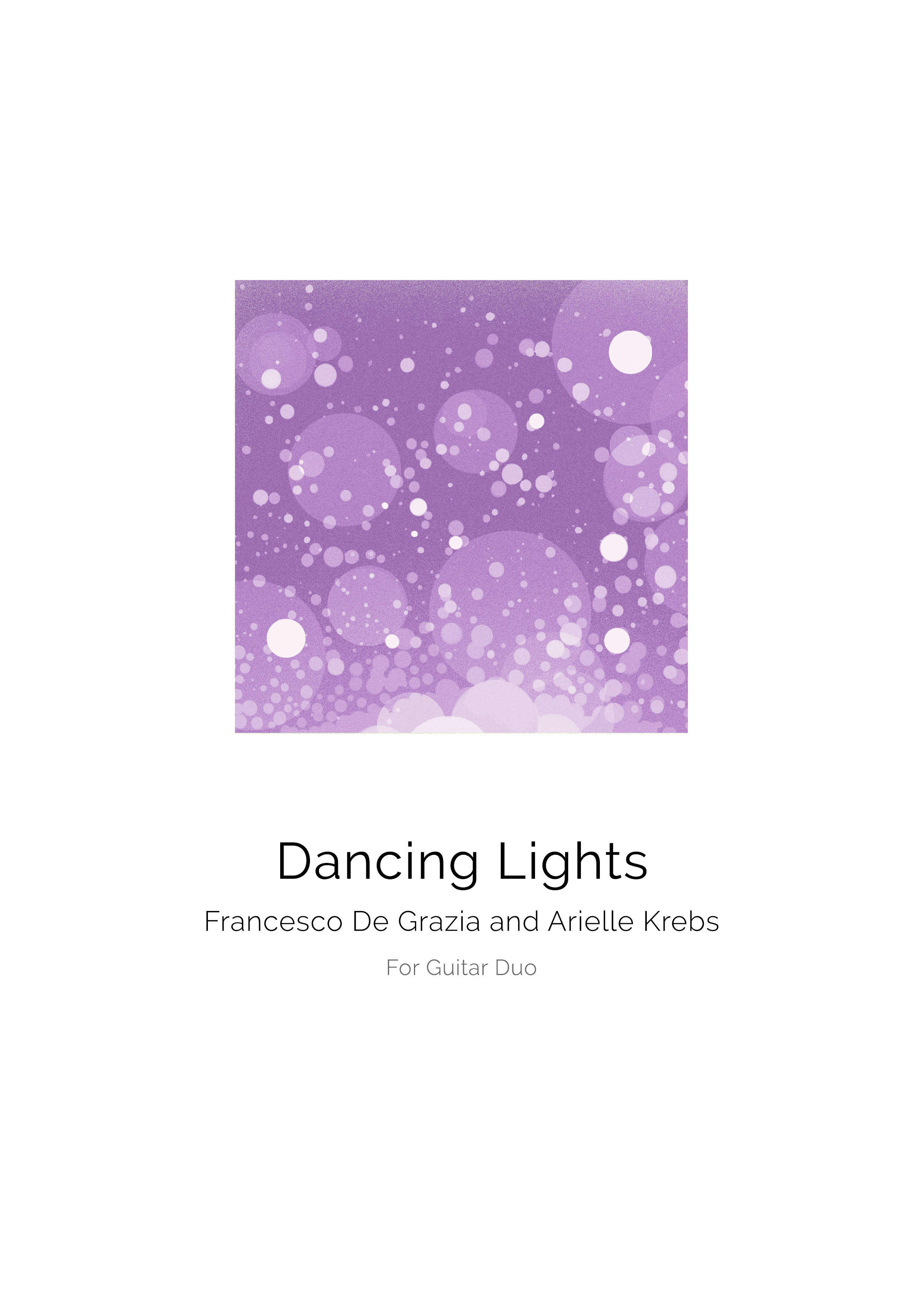 Dancing Lights - Score for Guitar Duo (Digital Sheet Music Download)