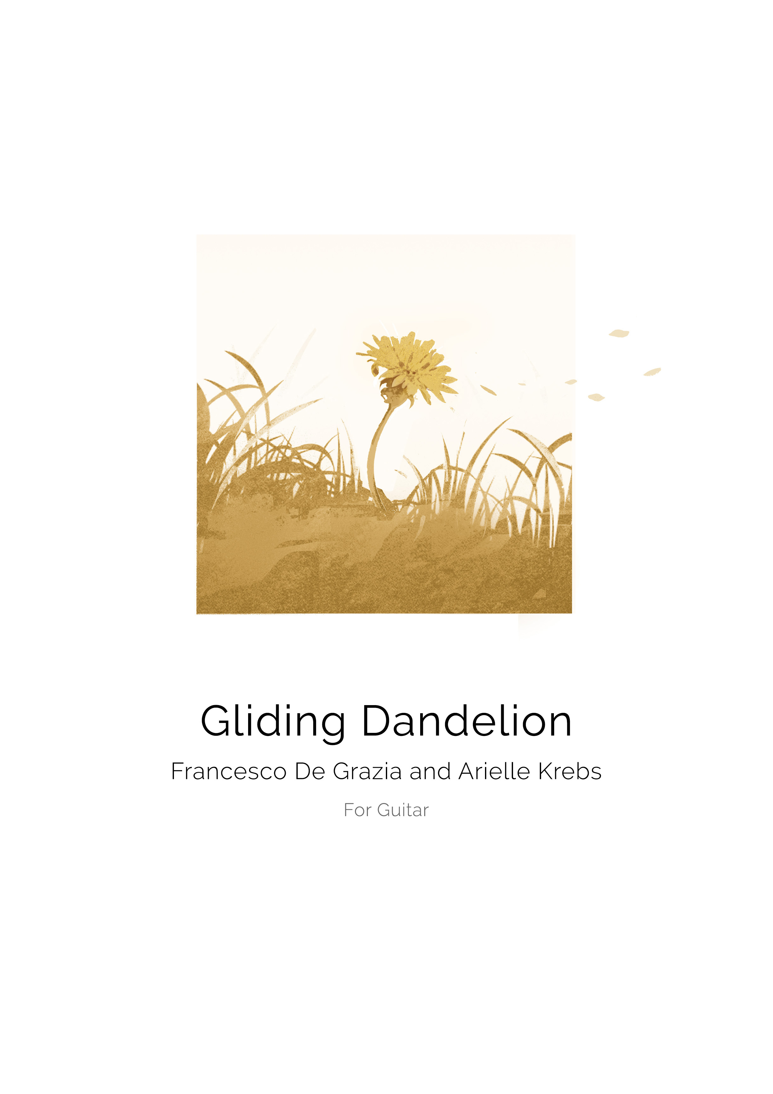 Gliding Dandelion - Solo Guitar Score (Digital Sheet Music Download)